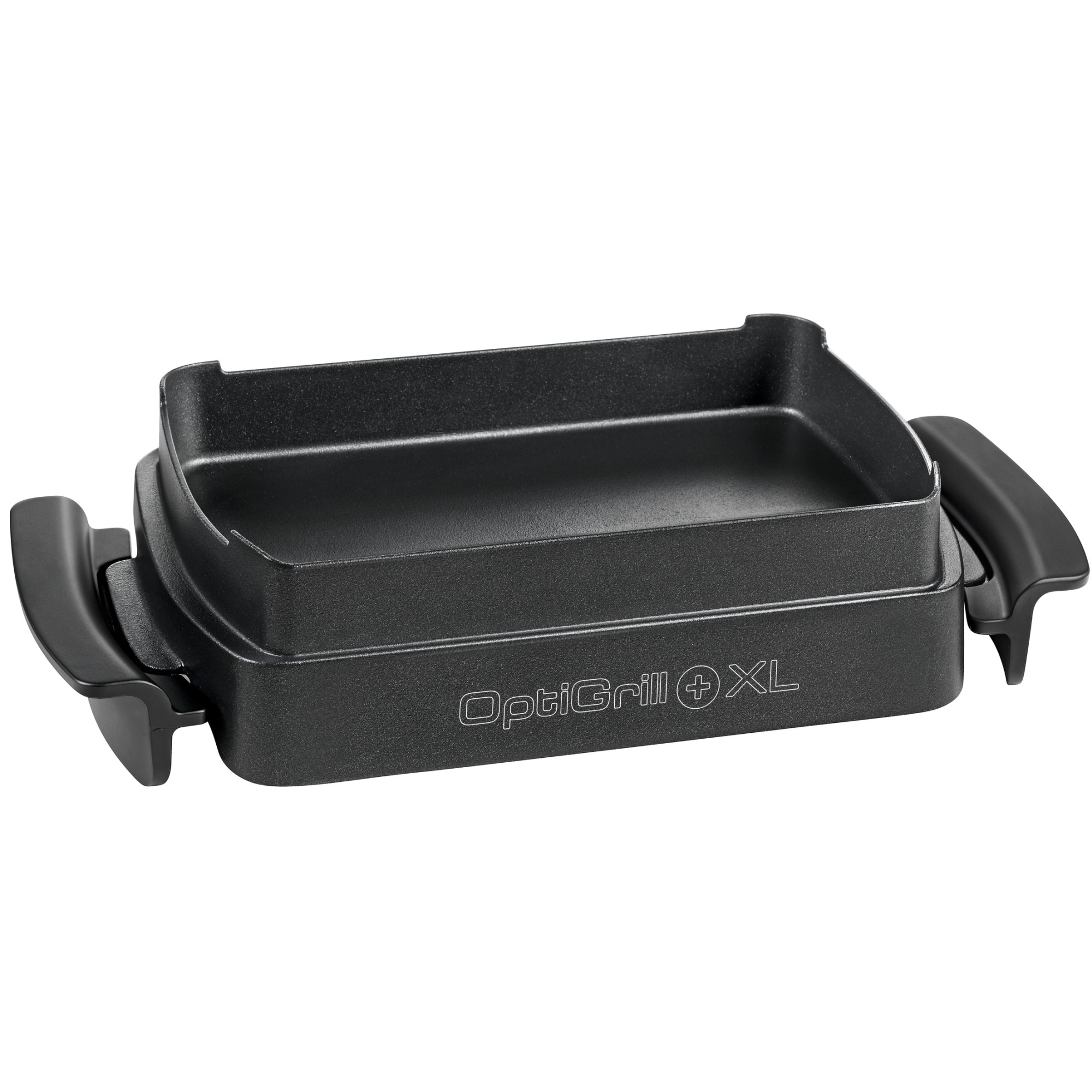 Fotografie Accesoriu tip tava pentru coacere Tefal Snaking & Baking XA727810 pentru OptiGrill+ XL / Elite XL GC722xxx, GC724xxx, GC760xxx, invelis antiaderent, compatibile cu masina de spalat vase, 2L capacitate, Negru