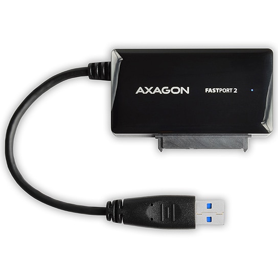 Fotografie Adaptor Axagon ADSA-FP2A, USB 3.2 Gen 1, SATA 3.0, pentru HDD 2.5 inch, USB-A, Negru