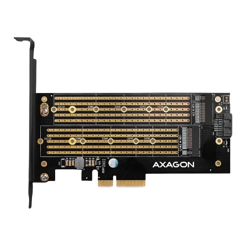 Fotografie Adaptor AXAGON PCI-Express 3.0 x4 la dual M.2 SSD