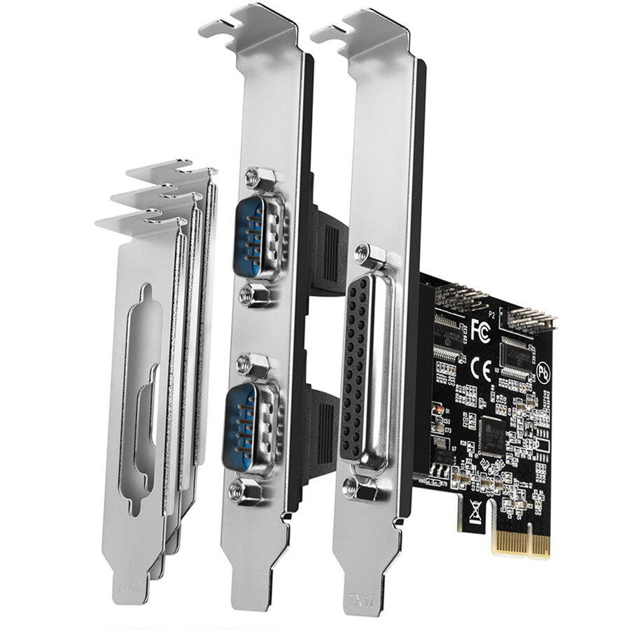 Fotografie Adaptor AXAGON PCI-Express PCEA-PSN PCIe 1x paralel + 2x serial