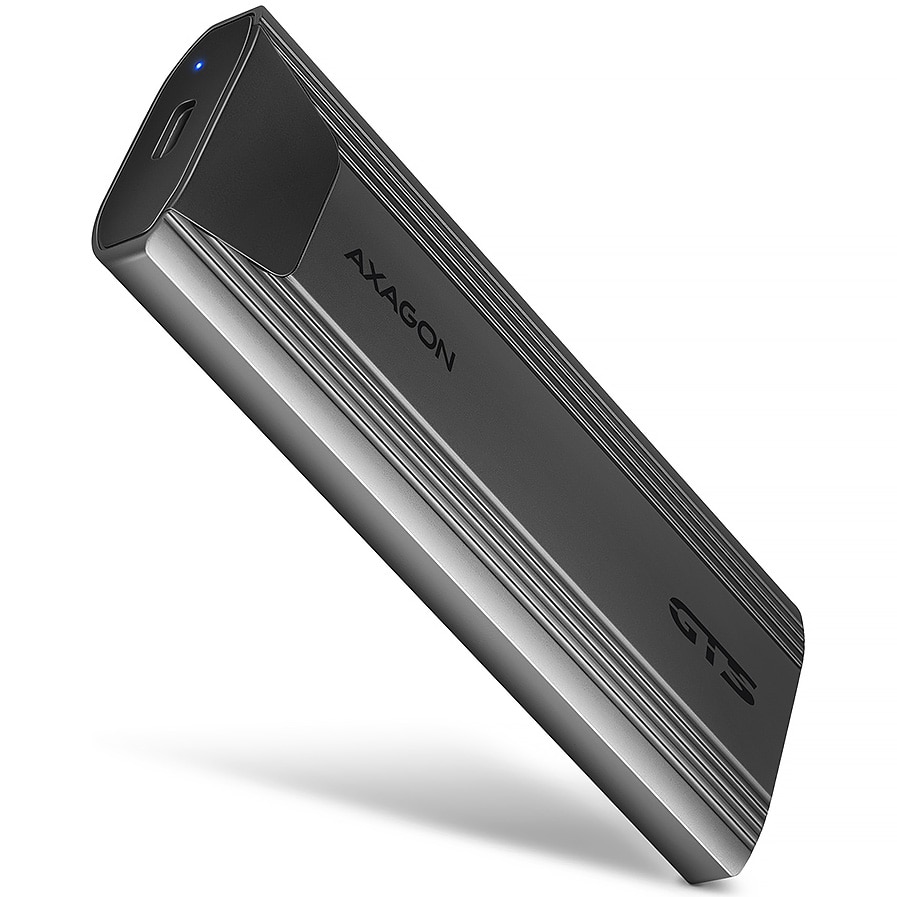 Fotografie Adaptor SSD Axagon EEM2-GTS2, USB-C, M.2 NVMe, THIN SCREWLESS