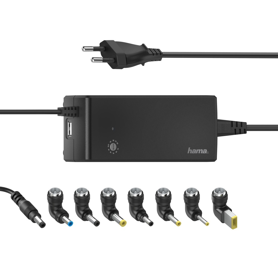 Fotografie Alimentator laptop Hama Notebook Power, 12-22V/90W