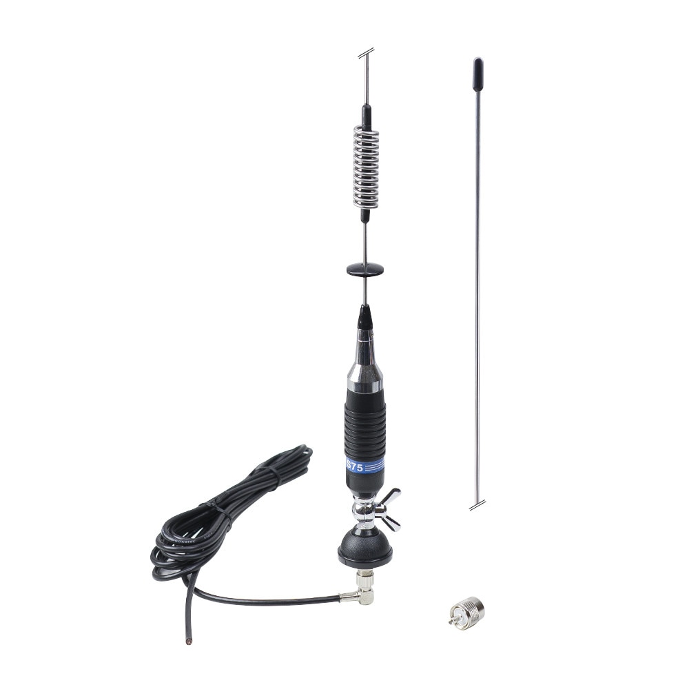 Fotografie Antena CB PNI S75 cu fluture, montura, cablu si mufa PL