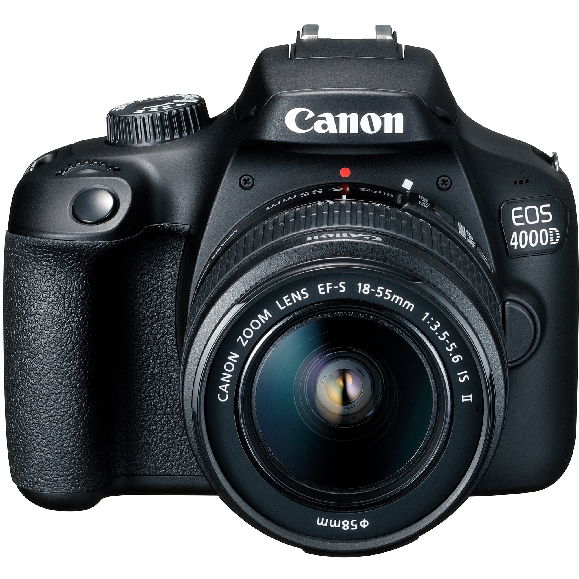 Fotografie Aparat foto DSLR Canon EOS 4000D,18.0 MP, Negru + Obiectiv EF-S 18-55mm F/3.5-5.6 III Negru
