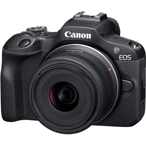 Fotografie Aparat foto Mirrorless Canon EOS R100 + RF-S 18-45mm f/4.5-6.3 IS STM
