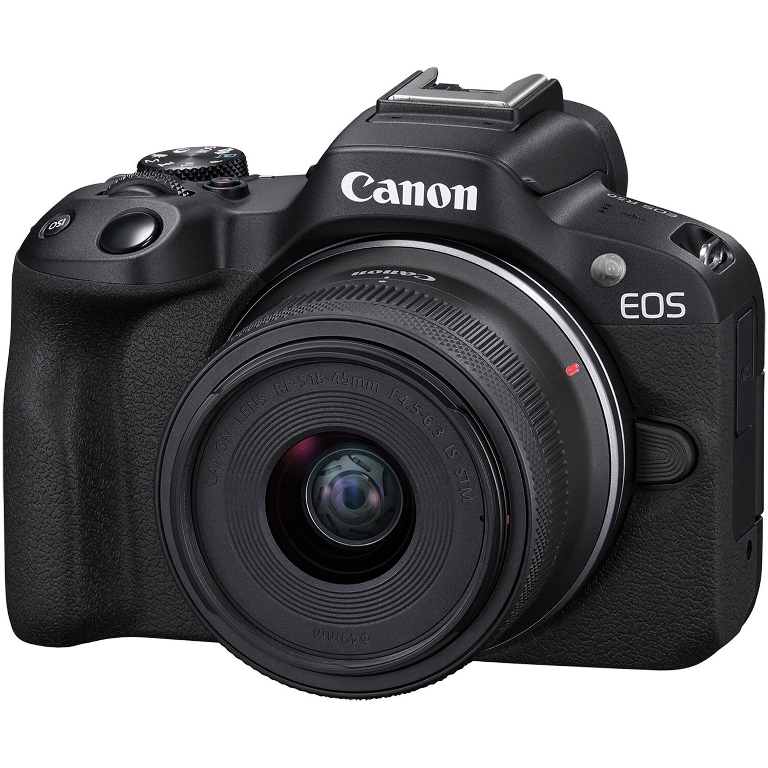 Fotografie Aparat foto Mirrorless Canon EOS R50, 24.2MP, 4K + Obiectiv 18-45mm, Negru