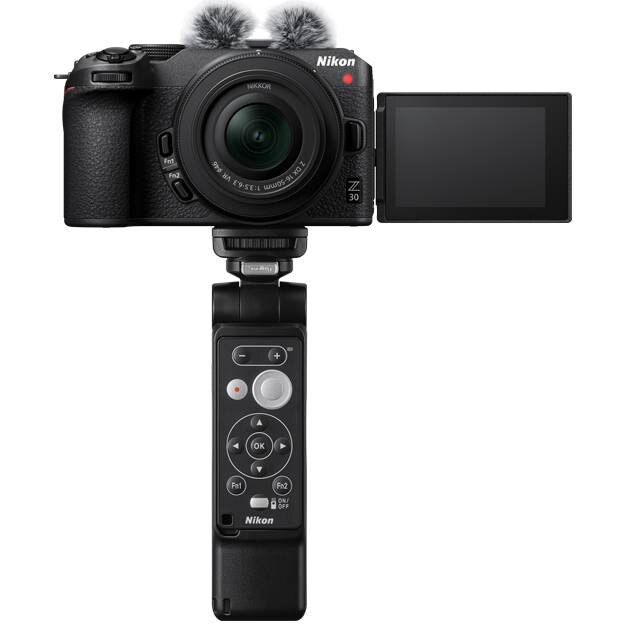 Fotografie Aparat foto Mirrorless Nikon Z30 Vlogger Kit, 20.9 MP , 4K, Wi-Fi, + Obiectiv 16-50mm, Negru