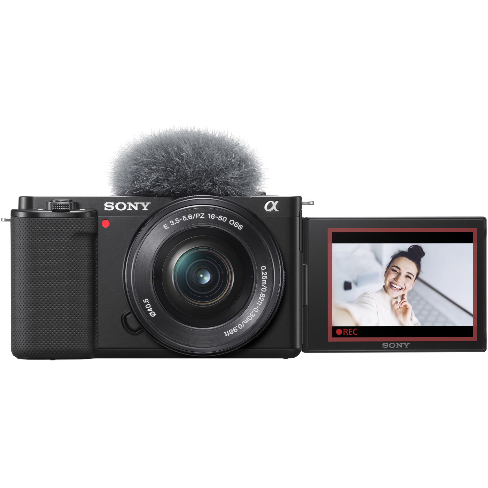 Fotografie Aparat foto Mirrorless Sony Alpha ZV-E10, 24.2MP, 4K, Negru + Obiectiv 16-50mm