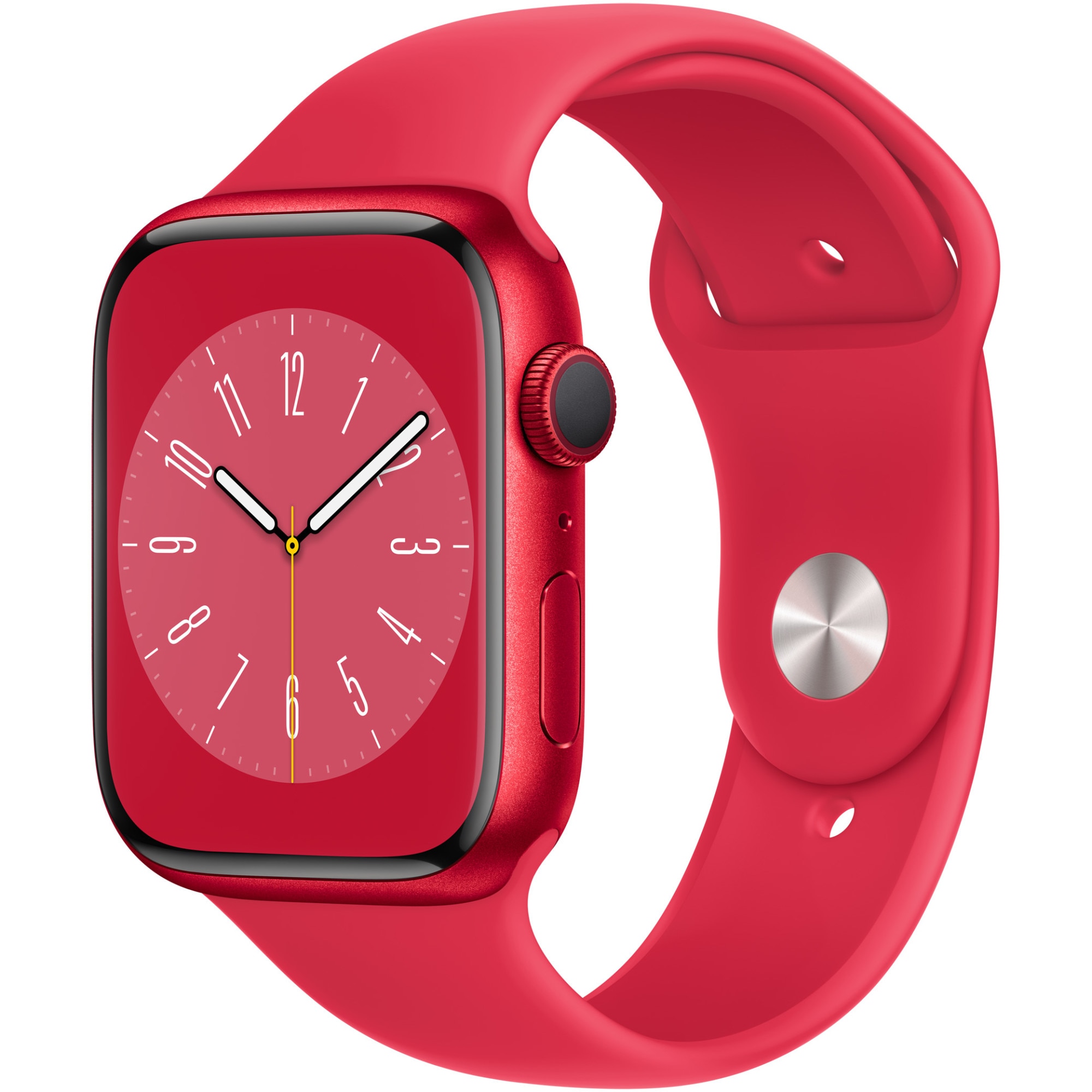 Fotografie Apple Watch 8, GPS, Cellular, Carcasa RED Aluminium 45mm, RED Sport Band