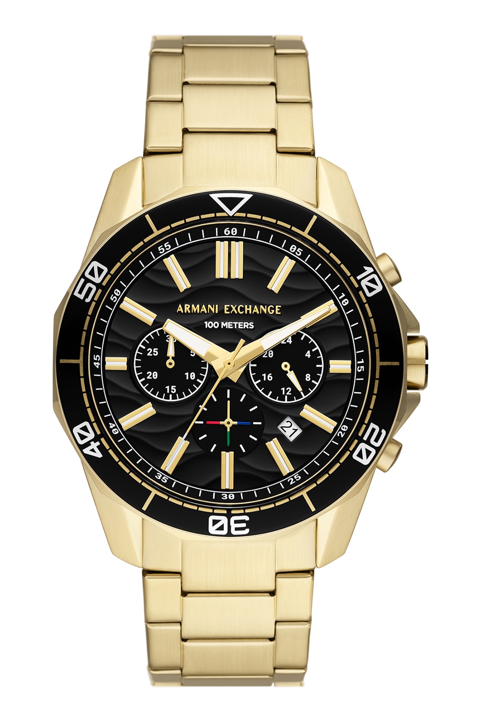 Fotografie ARMANI EXCHANGE, Ceas cronograf cu o bratara metalica, Auriu