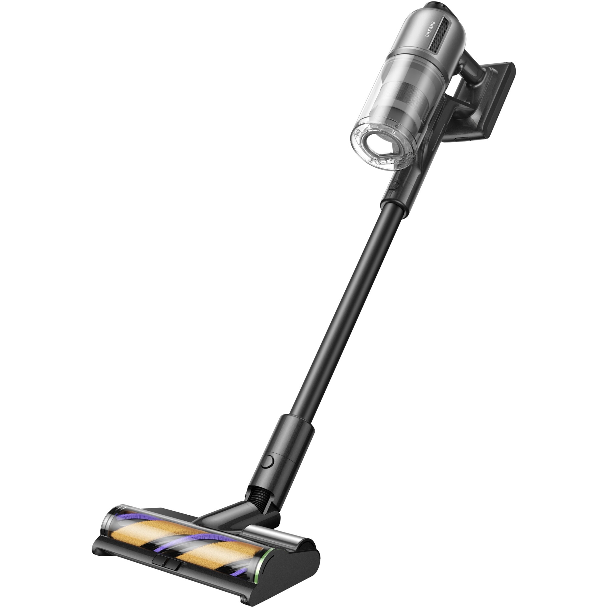 Fotografie Aspirator vertical Dreame Z30 Station VZV26B, 30000 Pa, 310W, 90 minute autonomie, cu statie de golire automata, baterie 3200mAh, gri