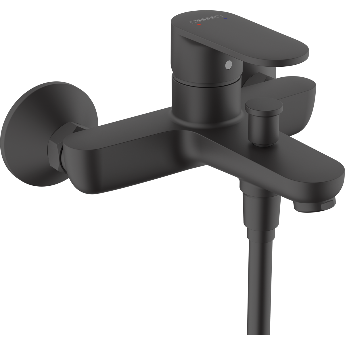 Fotografie Baterie cada Hansgrohe Vernis Blend, monocomanda, negru mat