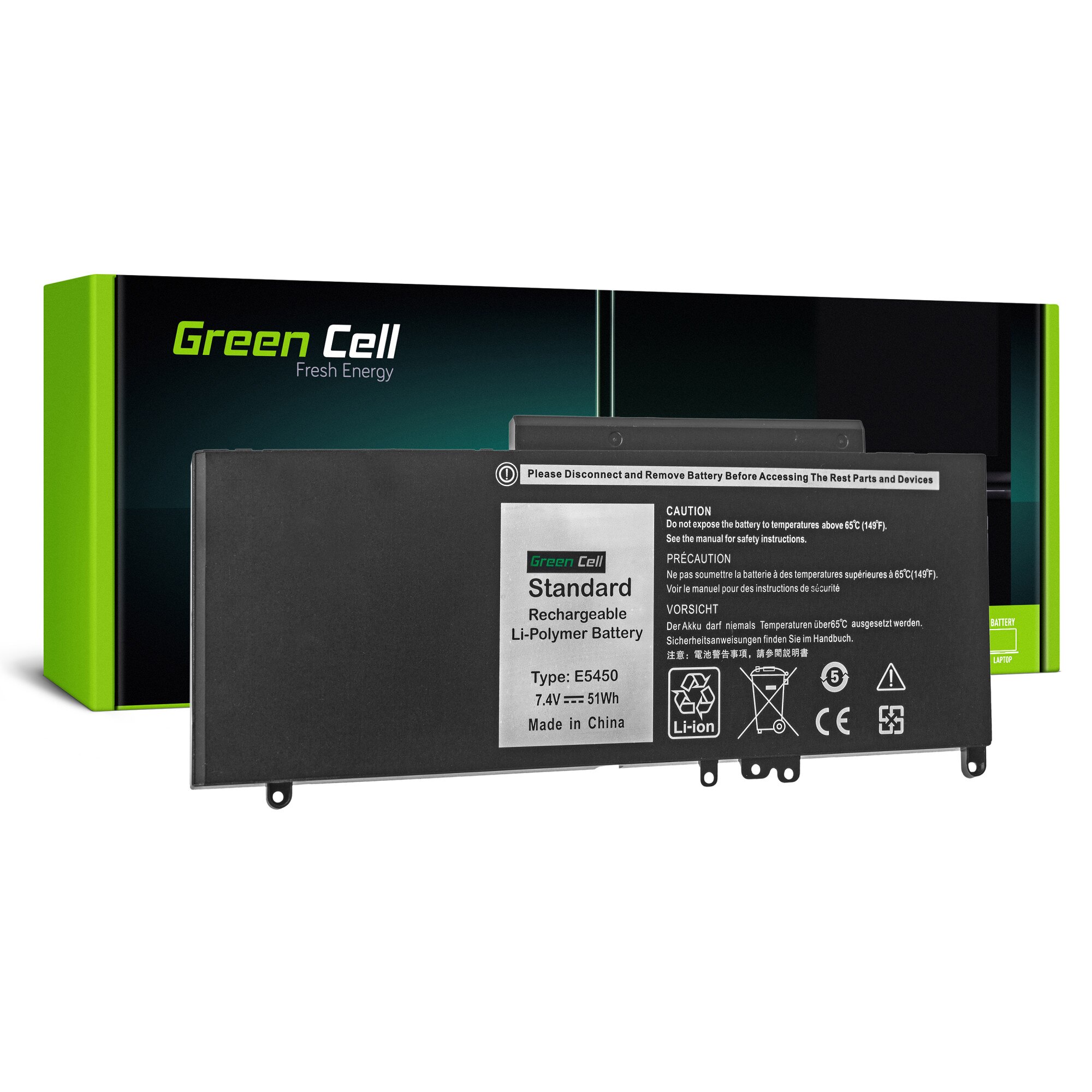 Fotografie Baterie laptop 6MT4T G5M10 pentru Dell Latitude E5450 E5550 E5570 acumulator marca Green Cell