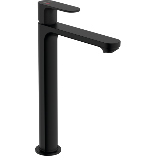 Fotografie Baterie lavoar Hansgrohe Rebris S 240, cool start, cu ventil pop up,monocomanda, negru mat