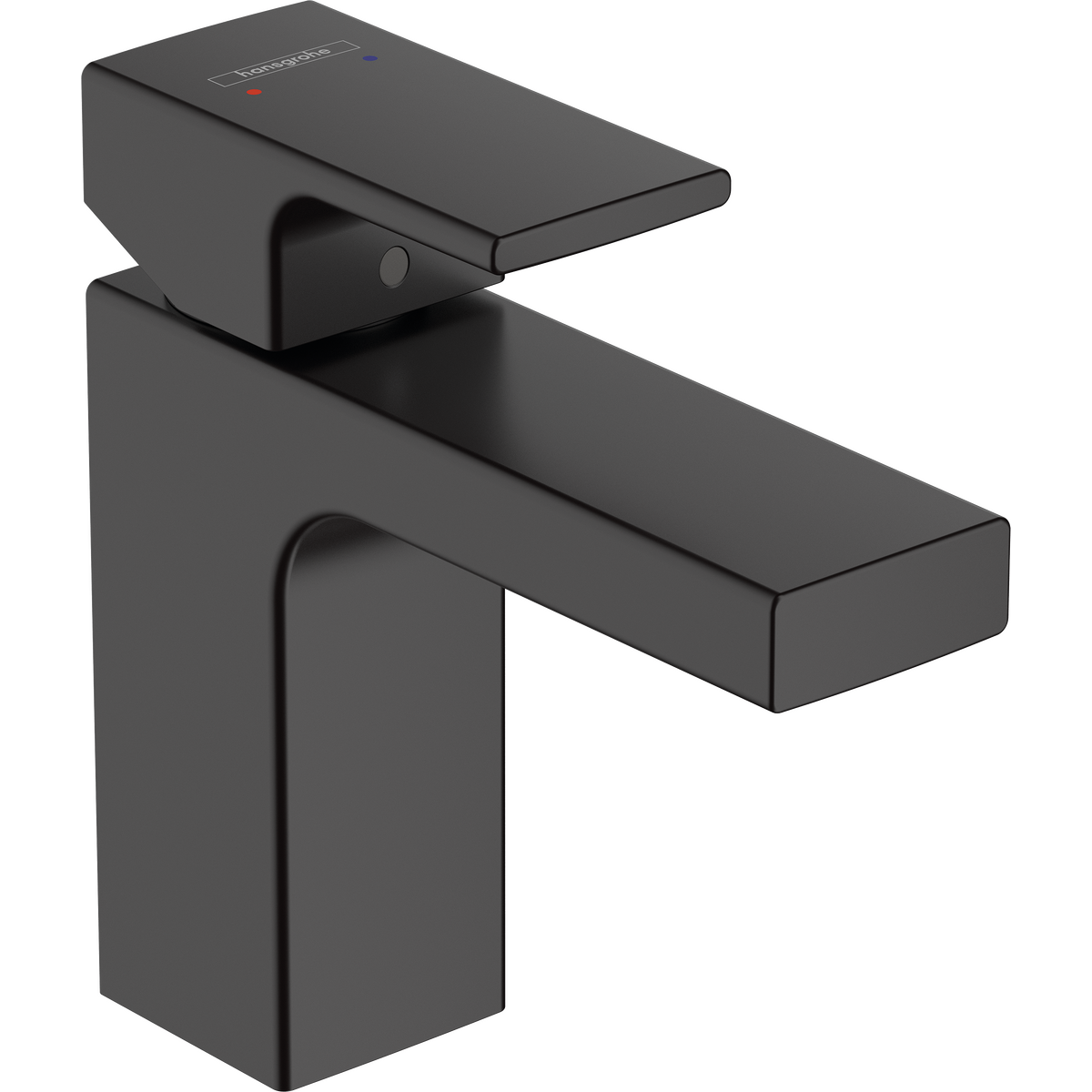 Fotografie Baterie lavoar Hansgrohe Vernis Shape 100 71561670, cu ventil pop up, negru mat