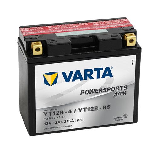 Fotografie Baterie Moto Varta Powersports AGM 512901019, 12V, 12Ah, echivalent YT12B-BS / YT12B-4