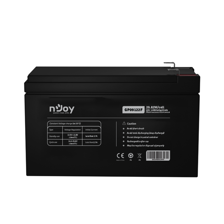 Fotografie Baterie UPS nJoy GP09122F 12V 29.82W/cell