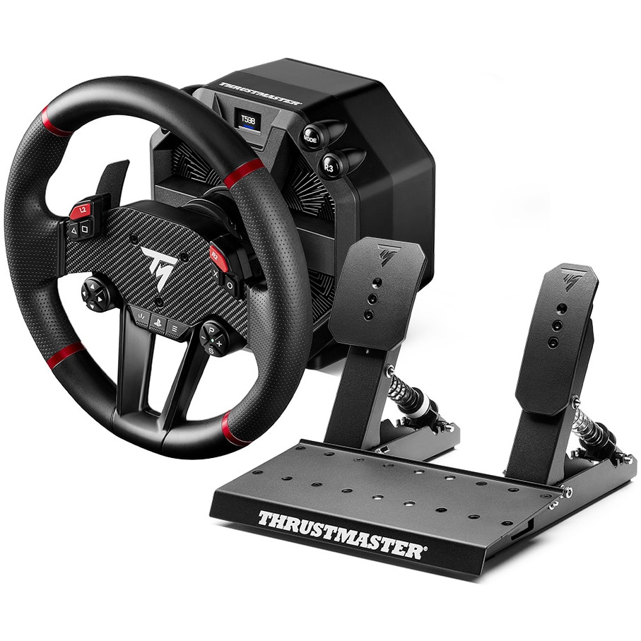 Fotografie Baza cu Volan detasabil si Pedale Thrustmaster T598 Direct Axial Drive pentru PlayStation 5, PlayStation 4 si PC