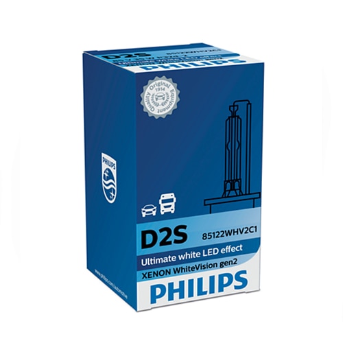 Fotografie Bec auto Xenon pentru far Philips D2S White Vision, 85V, 35W, 1 Buc