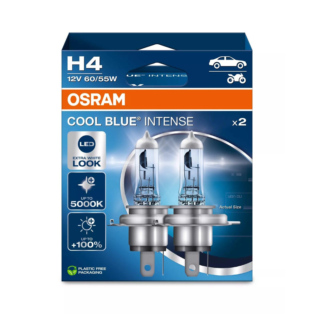Fotografie Bec halogen OSRAM H4 CBI 12V NEXT GEN, set 2 bucati