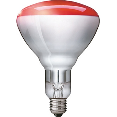 Fotografie Bec InfraRosu Industrial Philips, E27, 150W, dimabil, incandescent, Rosu