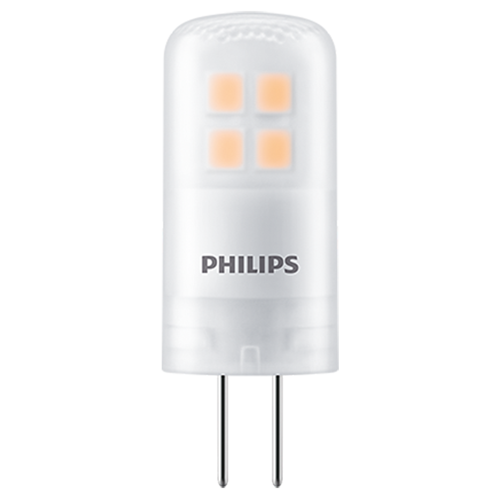 Fotografie Bec LED capsula Philips G4, 1.8W (20W), 12V, 205 lm, lumina alba calda (2700K), clasa energetica F