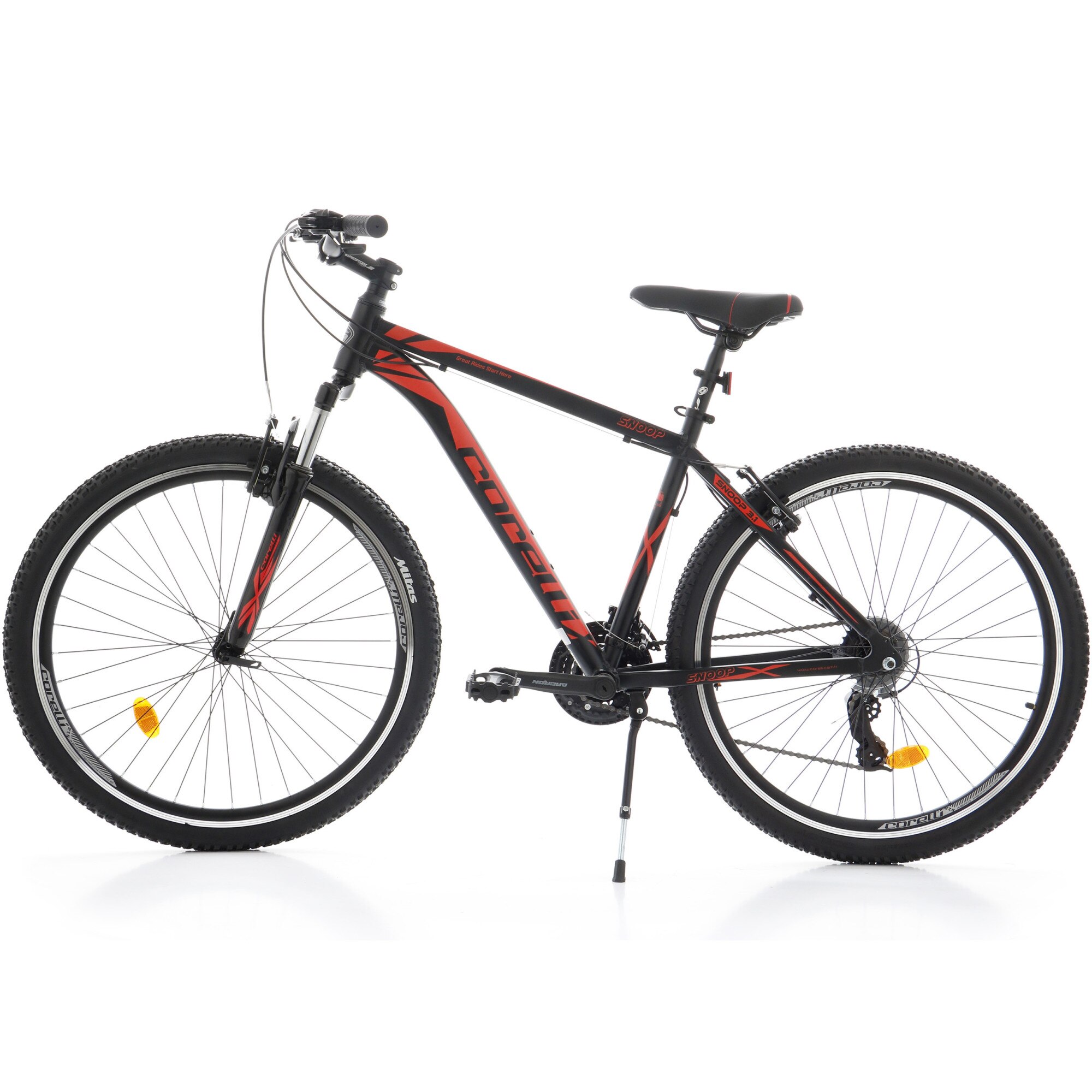 Fotografie Bicicleta MTB 27.5" SNOOP 3.1, marime cadru L, negru-rosu