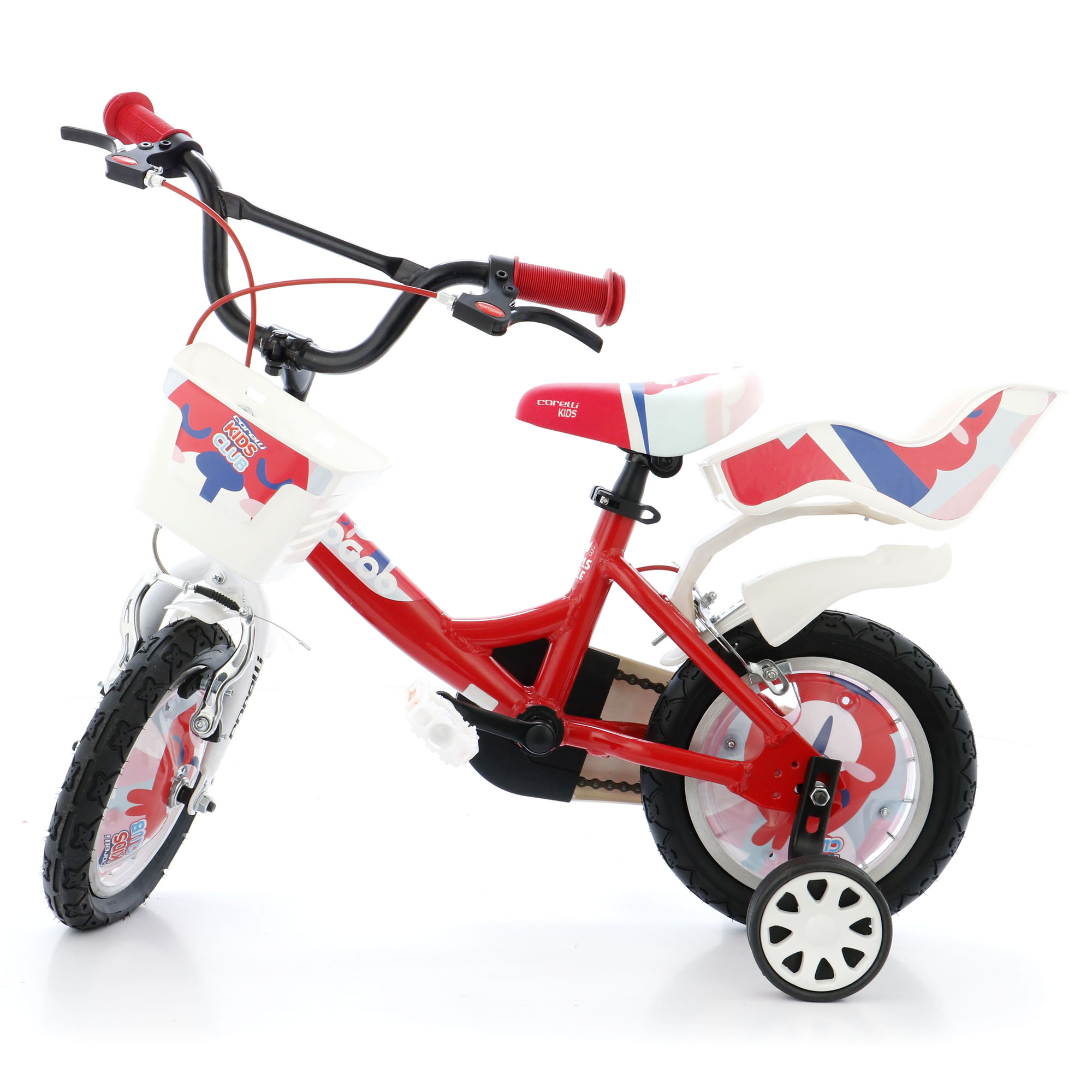Fotografie Bicicleta pentru copii Corelli GOOGOO, 12", cu accesorii incluse, culoare rosu-alb