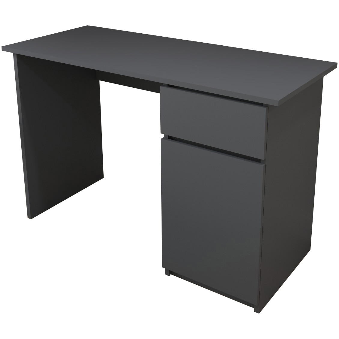Fotografie Birou KringX Origo, 120x50x77 cm, include 1 sertar/1 usa, culoare grafit