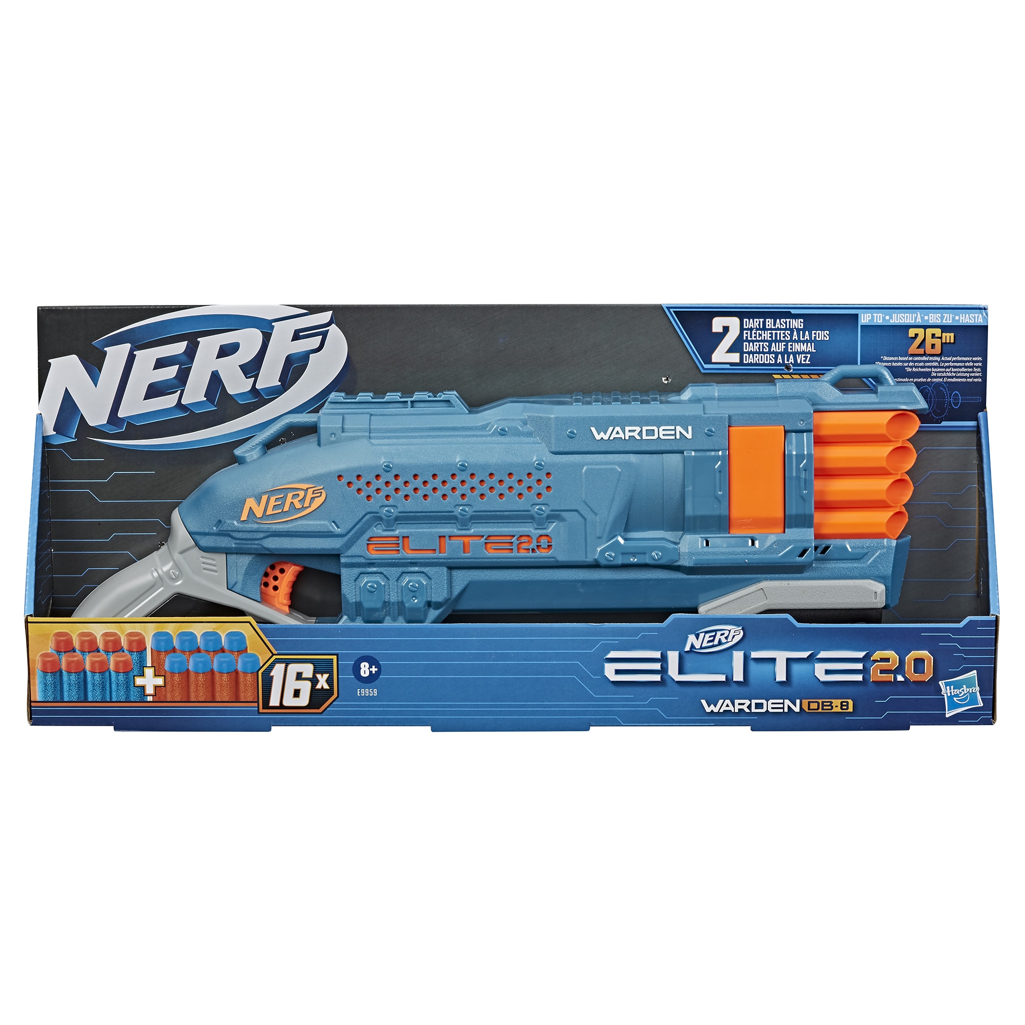 Fotografie Blaster Nerf Elite 2.0 - Warden DB-8