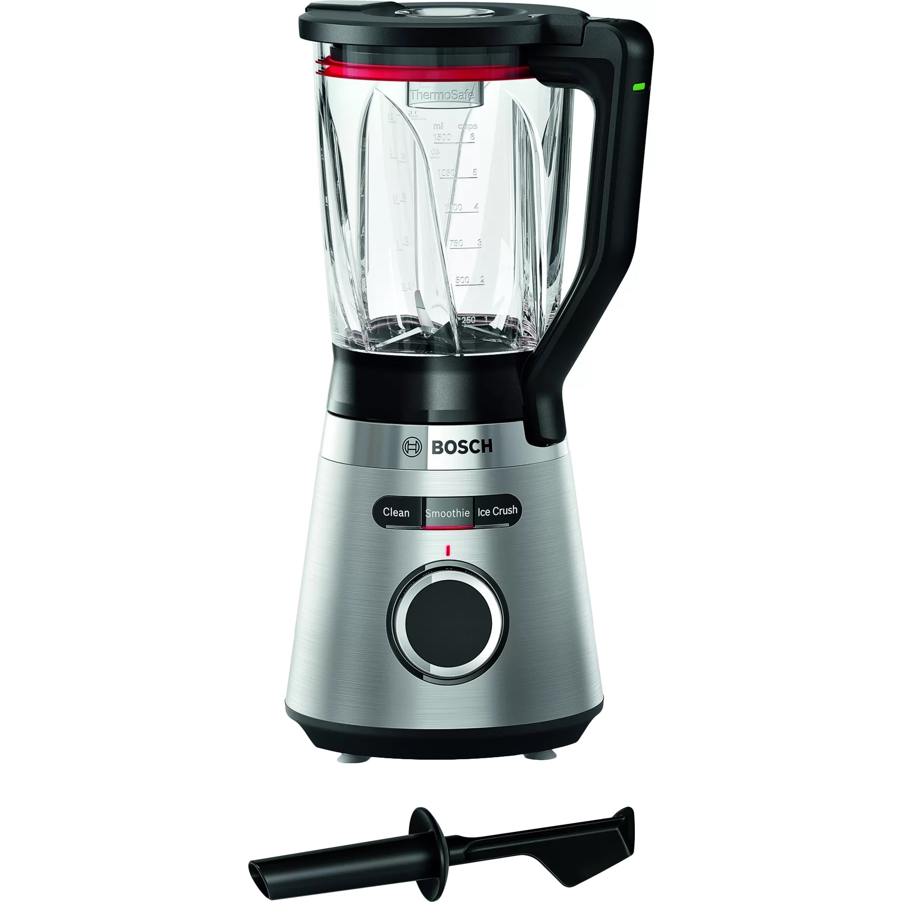Fotografie Blender Bosch Vita Power Serie 4 MMB6382M, 1200 W, 1.5 l, 3 programe automate, cana ThermoSafe, Inox