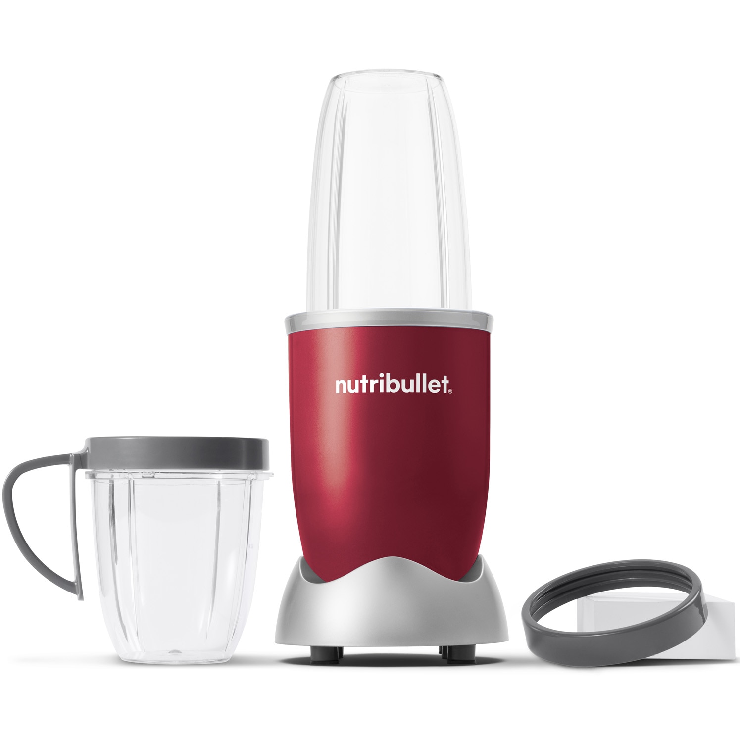 Fotografie Blender Nutribullet® Original 0C22300058, 600 W, 1 viteza, cupa 0.5l, cupa inalta 0.7l, Rosu
