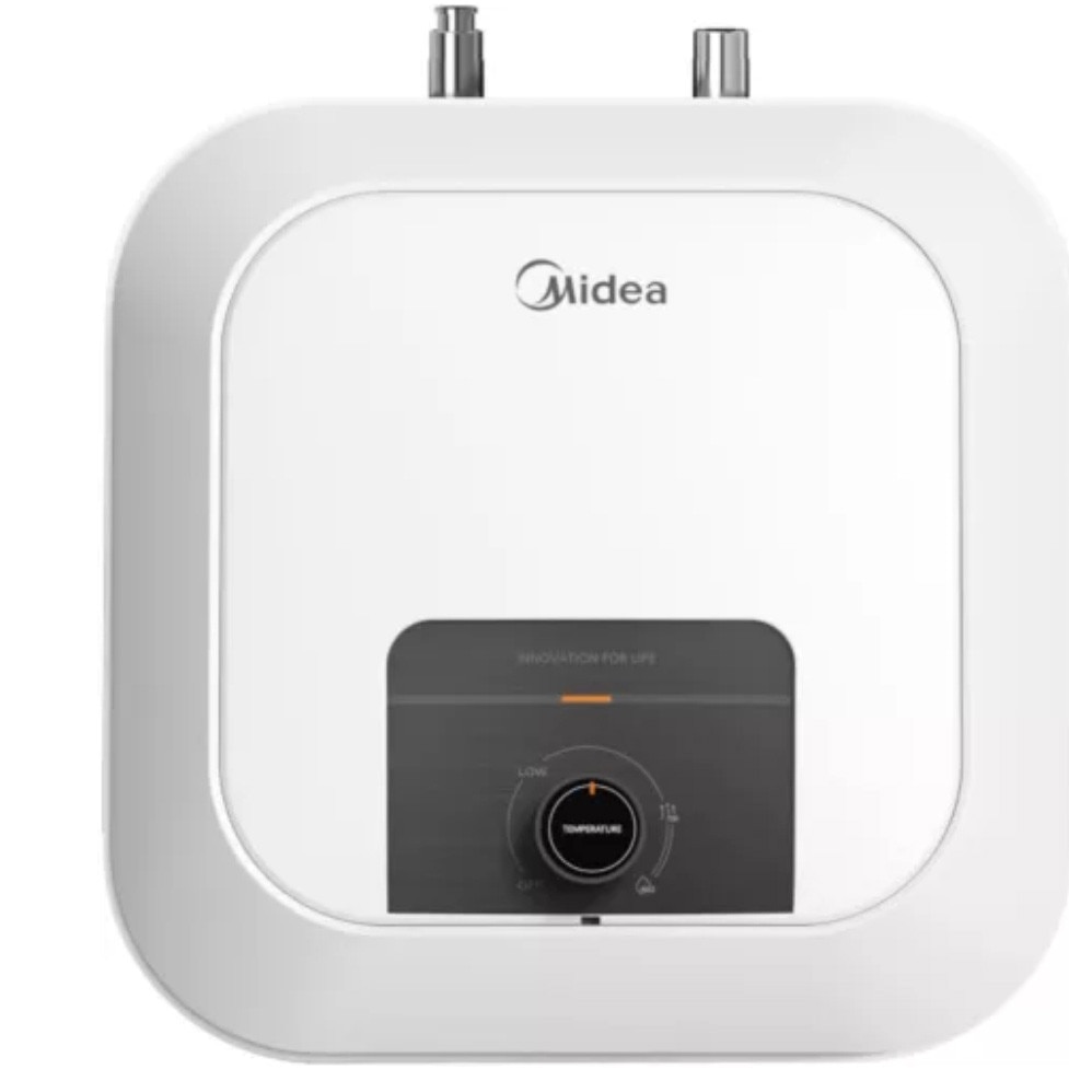 Fotografie Boiler electric Midea D10-20VD1(U), model compact, volum 10L, control mecanic, montaj sub chiuveta