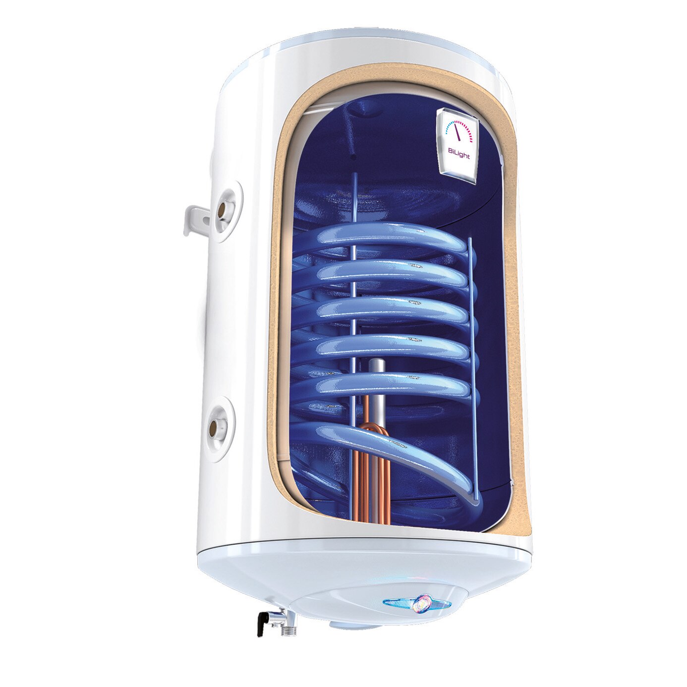 Fotografie Boiler termoelectric cu serpentina TESY BiLight GCVSL 1004420 B11 TSR, 100 litri, Serpentina pe partea stanga, 0.8 Mpa, 18 mm