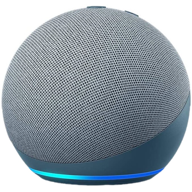 Fotografie Boxa inteligenta Amazon Echo Dot 4, Control Voce Alexa, Wi-Fi, Bluetooth, Albastru