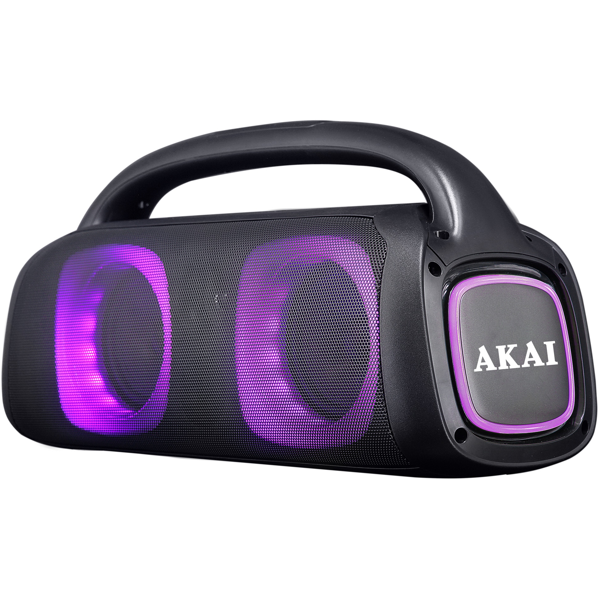 Fotografie Boxa portabila AKAI ABTS-100, 60W, Bluetooth, Radio FM, USB, Aux In, LED Light, Negru