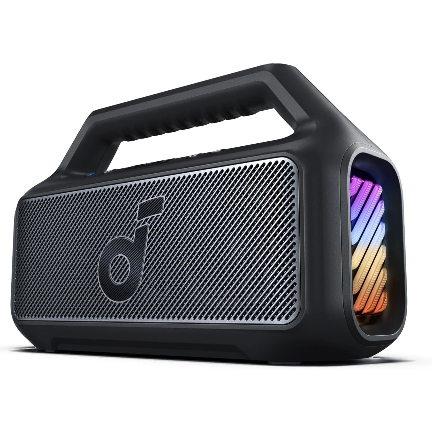 Fotografie Boxa portabila Anker Soundcore Boom 2, 80W, BassUp 2.0, IPX7, Lumini RGB, Bluetooth 5.3, Negru