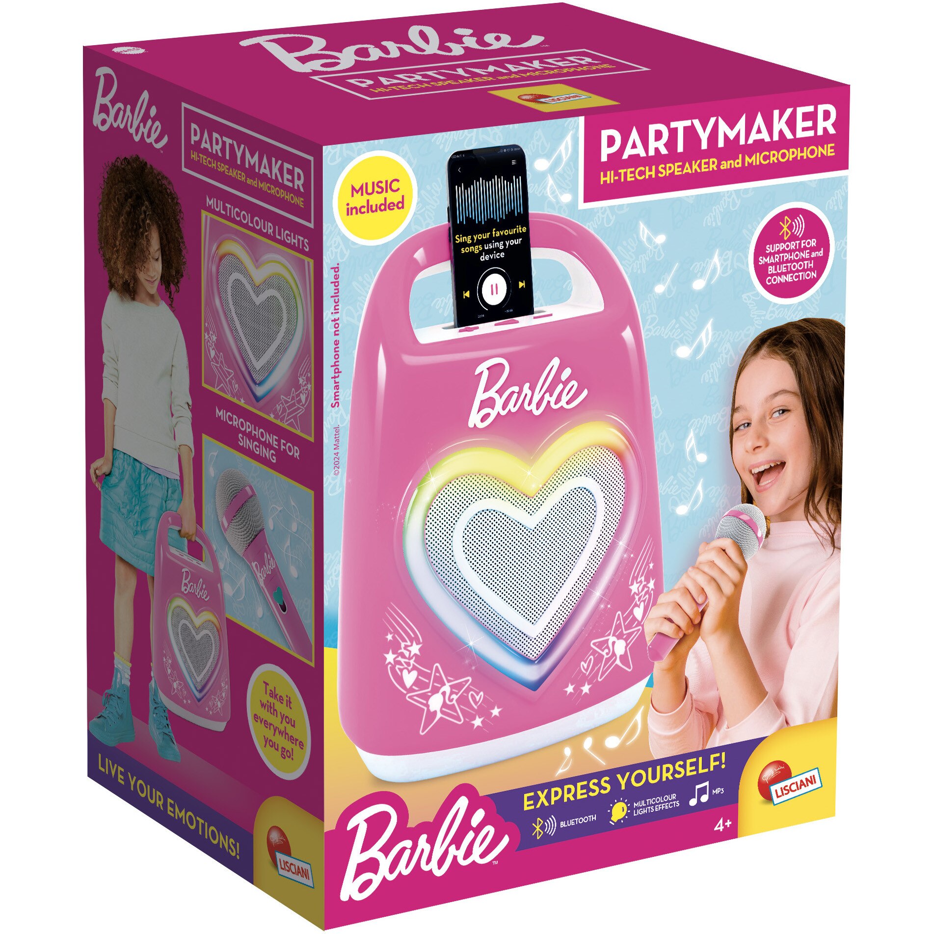 Fotografie Boxa portabila cu microfon Lisciani Barbie - Partymaker