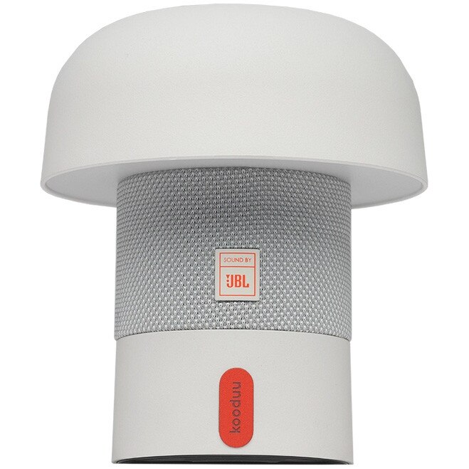 Fotografie Boxa portabila Kooduu Sensa PLAY Mini, Lampa LED, Sunet JBL, Bluetooth, Redare pana la 8 h, Iluminare reglabila, Alb