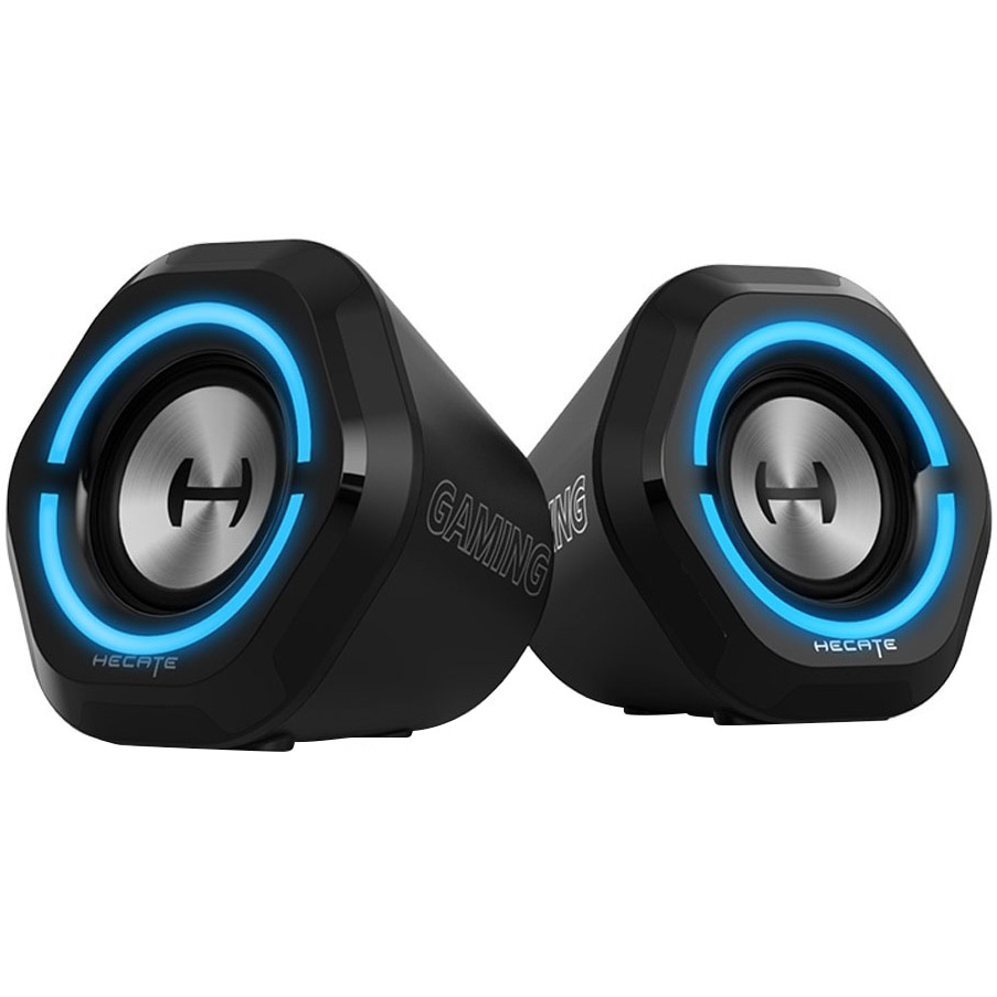 Fotografie Boxe gaming Edifier G1000, 2.0, 5W, Bluetooth, iluminare RGB, USB power, Negru