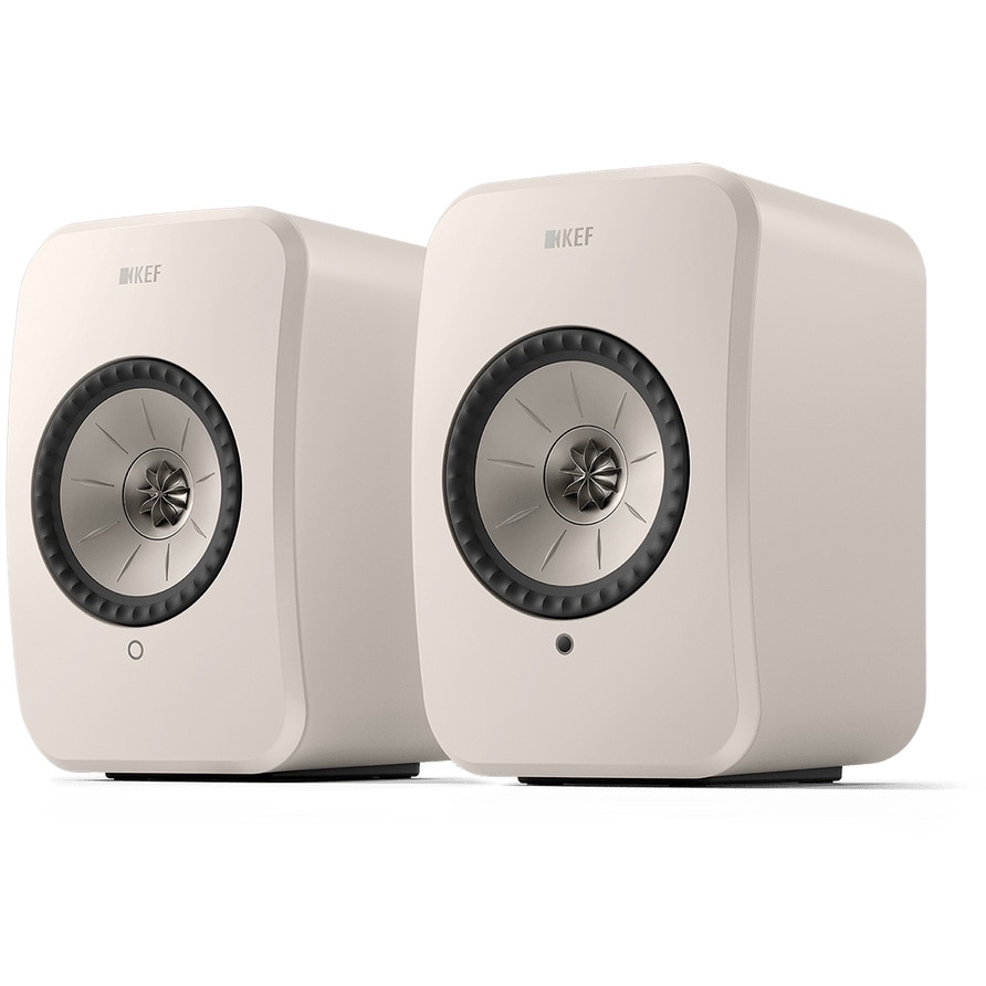 Fotografie Boxe KEF LSX II LT, 2 x 100 W, Bluetooth, Wi-Fi, Air Play 2, Stone White