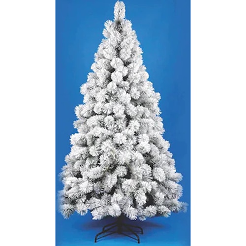 Fotografie Brad artificial Kring Chicago, aspect nins, 150 cm, PP/PVC, ace 3D, Alb