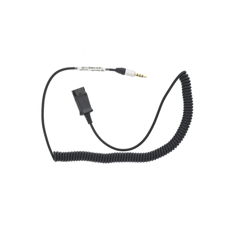Fotografie Cablu adaptor Tellur Quick Disconect la Jack 3.5mm 4 poli, 2.95m, Negru