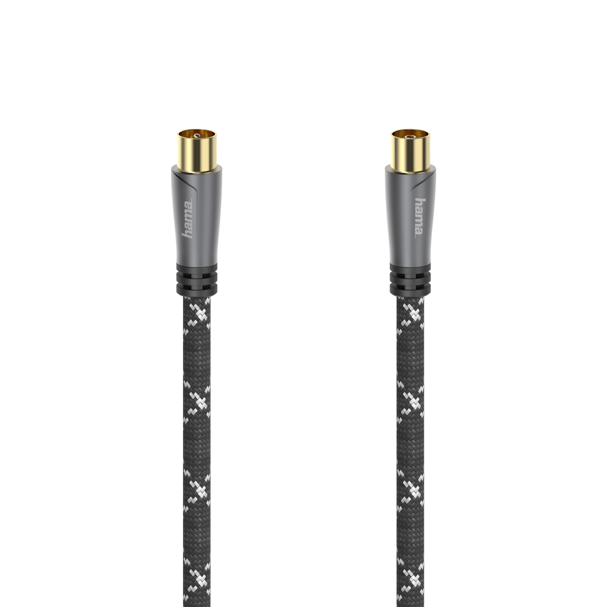 Fotografie Cablu coaxial Hama 205071, 3 metri, gri, 120 dB