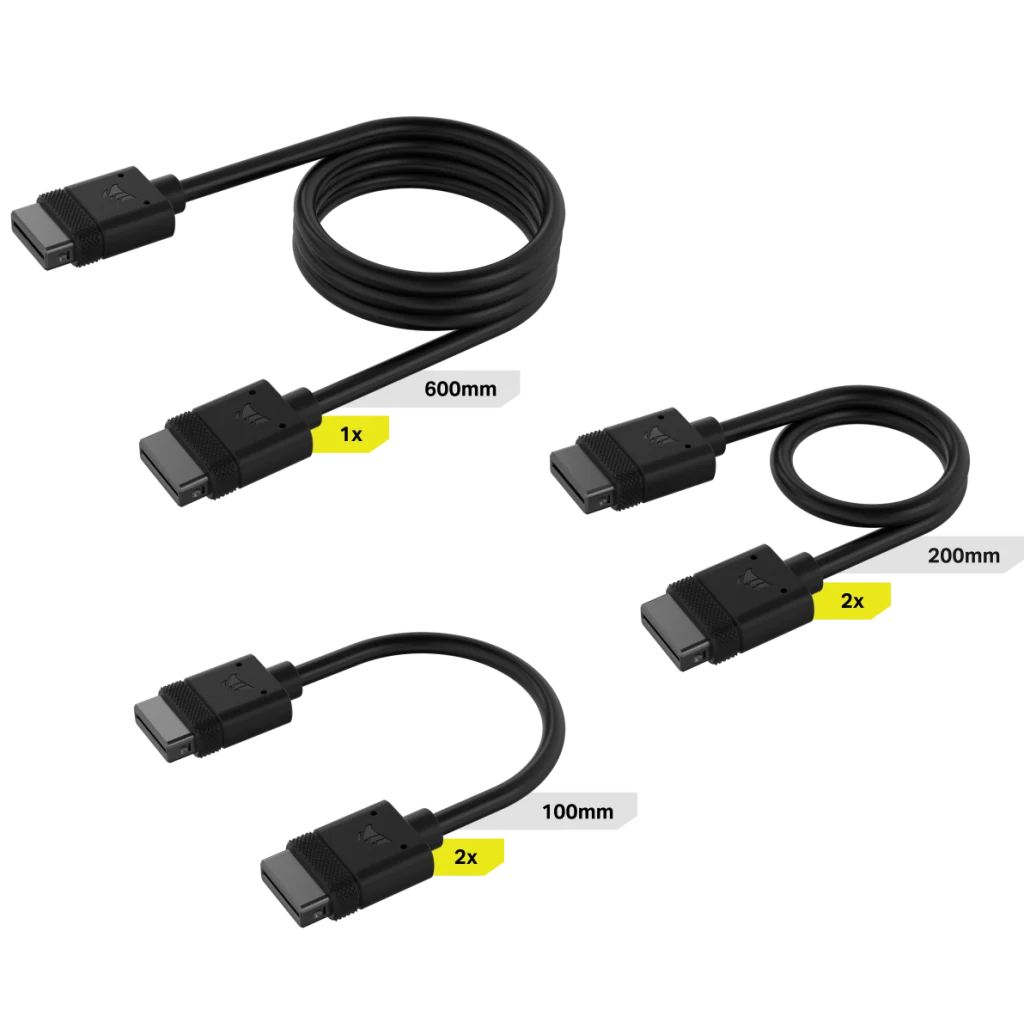 Fotografie Cablu Corsair iCUE LINK, kit, Negru