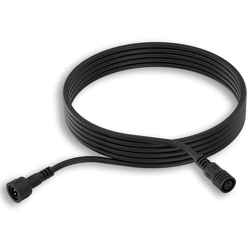 Fotografie Cablu prelungitor Philips, compatibil cu toate corpurile de iluminat si accesoriile GardenLink, IP67, 5m, Negru
