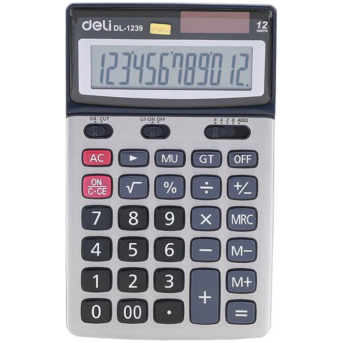 Fotografie Calculator de birou Deli 1239, 12 digiti