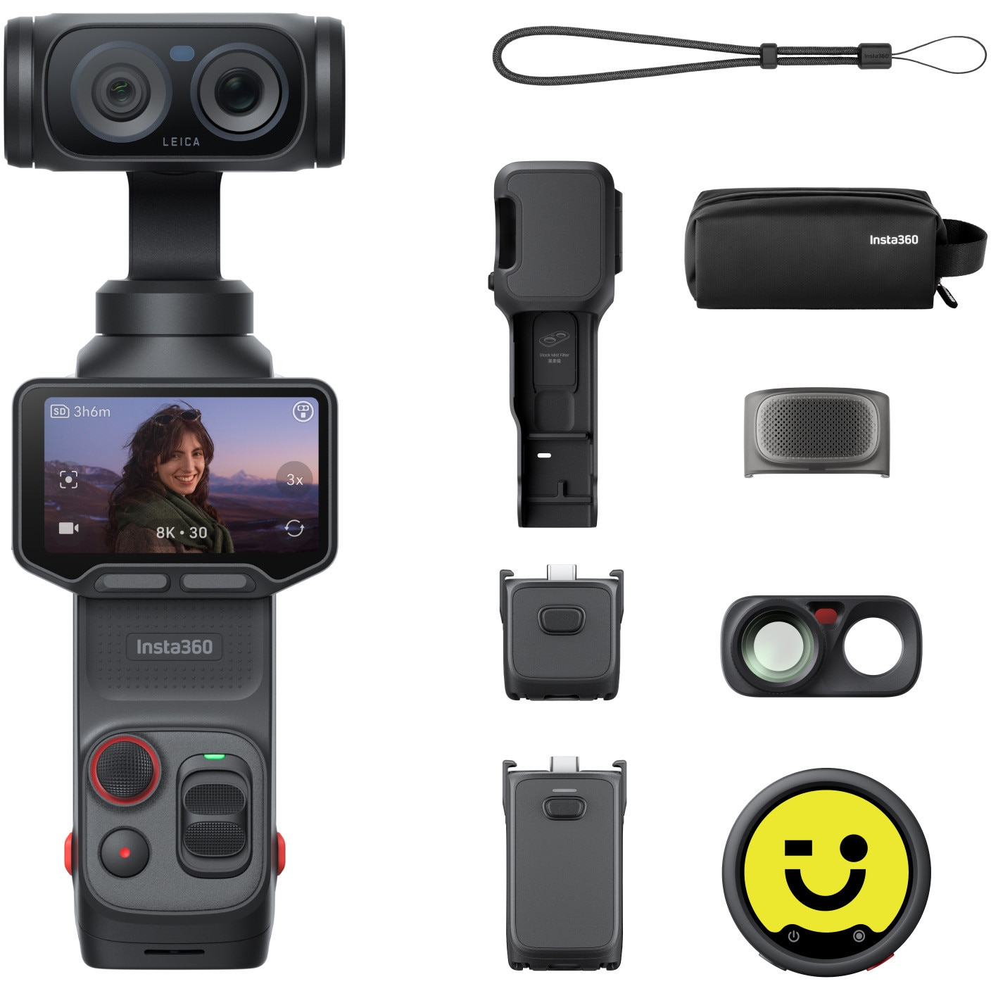Fotografie Camera de actiune Insta360 Luna Ultra, Creator Bundle, Cosmic Black