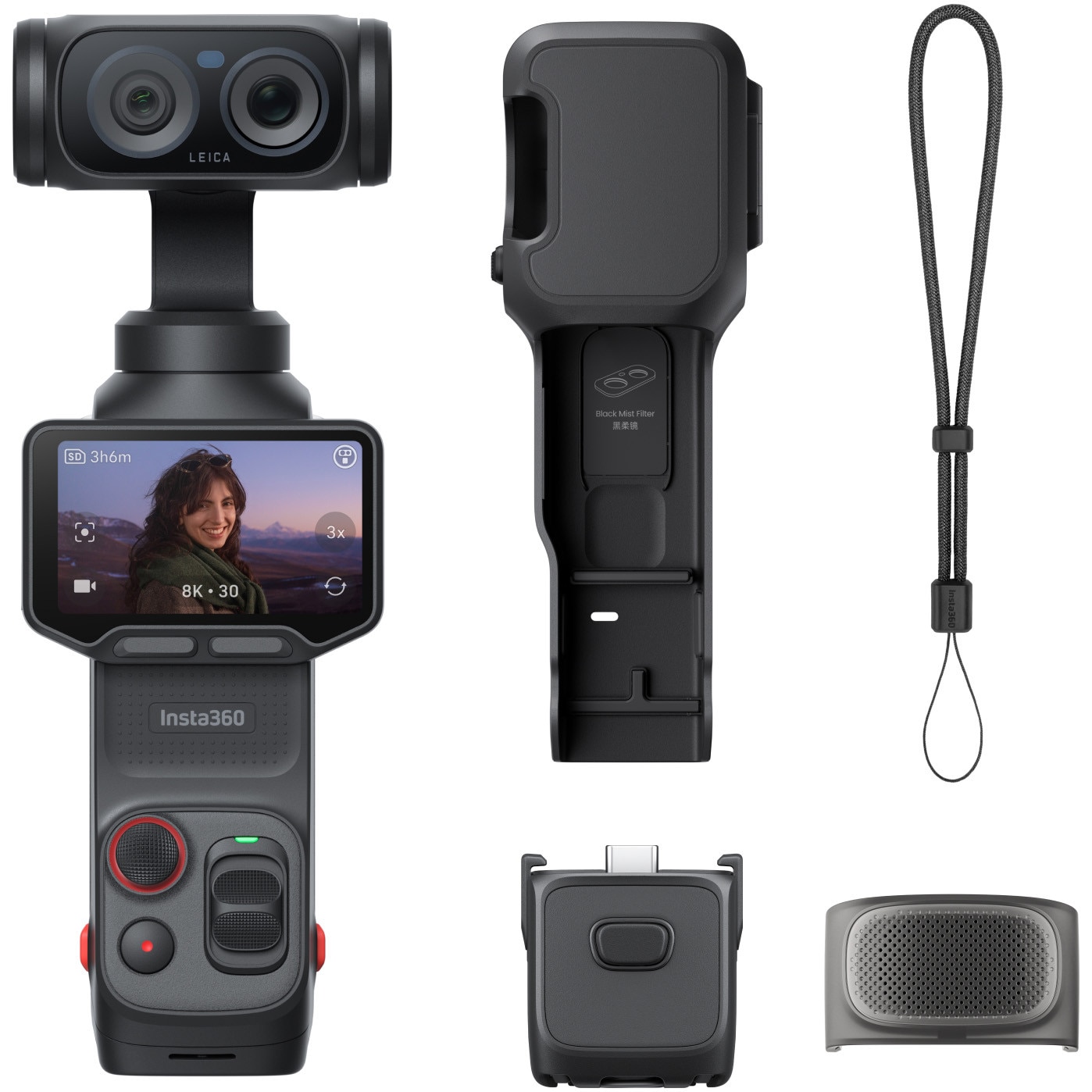 Fotografie Camera de actiune Insta360 Luna Ultra, Standard Bundle, Cosmic Black