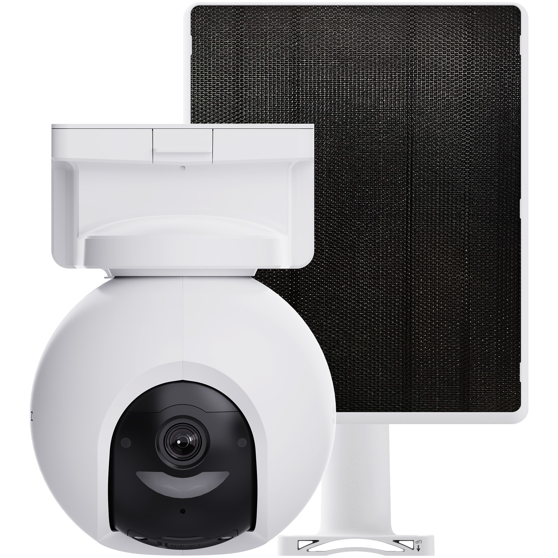 Fotografie Camera de supraveghere EZVIZ HB8 KIT, 4K, PTZ 360° cu Baterie de 10400 mAh, Wireless, Vedere Color Nocturna, Detectare Persoana/Autovehicul/Animal, Audio Bidirectional, Alb